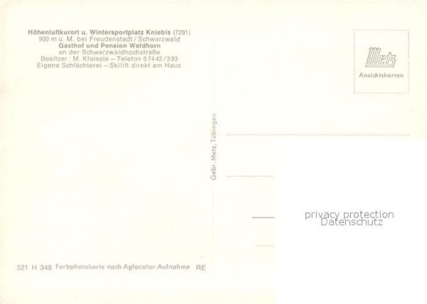 Kniebis Freudenstadt Gasthof Waldhorn – Bild 2