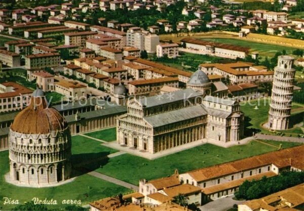 Pisa Fliegeraufnahme Piazza dei Miracoli