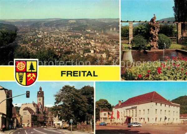 Freital Storchenbrunnen Dresdner Strasse Rathau