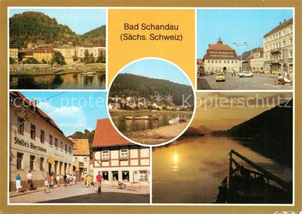 Bad Schandau Markt Poststrasse Dampferanlegestelle
