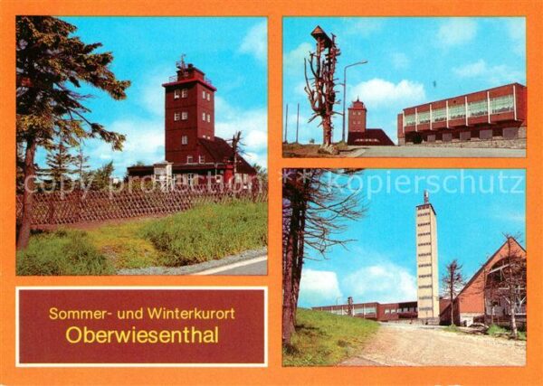 Oberwiesenthal Erzgebirge Wetterwarte Fichtelberg Gaststätte Fich