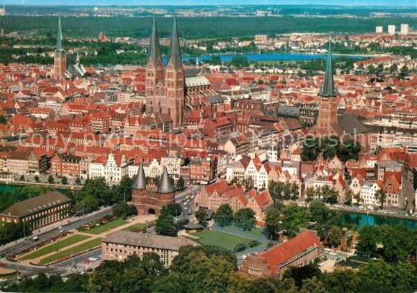 Luebeck Fliegeraufnahme