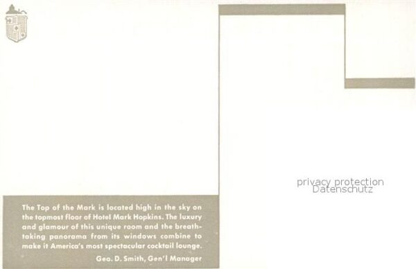 San Francisco California Hotel Mark Hopkins – Bild 2