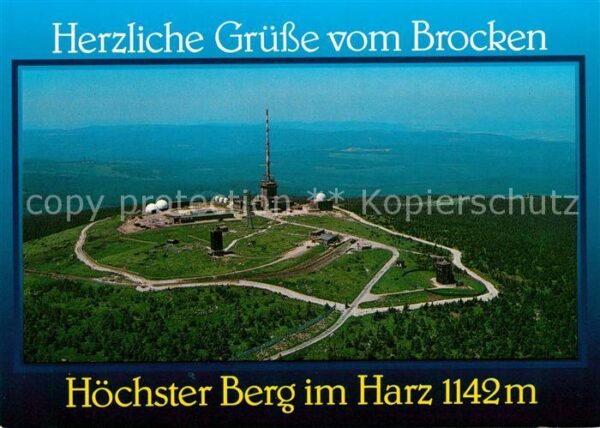 Brocken Harz Fliegeraufnahme