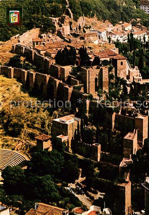 Malaga Andalucia Fliegeraufnahme Alcazaba