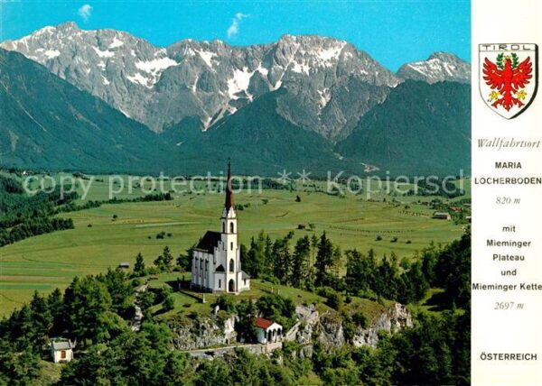 Oberinntal Fliegeraufnahme Wallfahrtskirche Maria