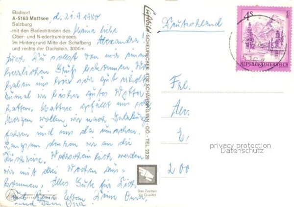 Mattsee Salzburg Fliegeraufnahme Schafberg Dachstein – Bild 2