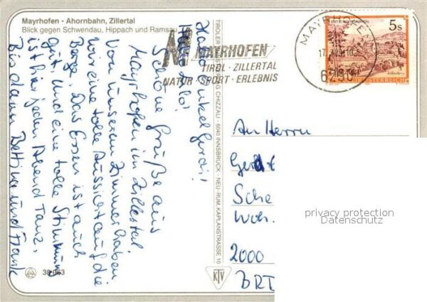 Mayrhofen Zillertal Luftseilbahn Schwendau Hippach Ramsau – Bild 2