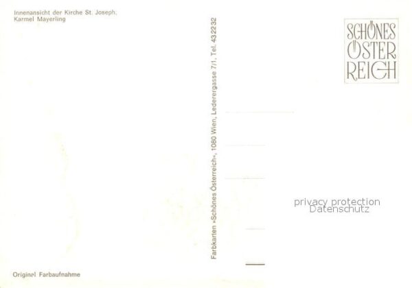 Mayerling Baden Innenansicht Kirche St. Joseph – Bild 2