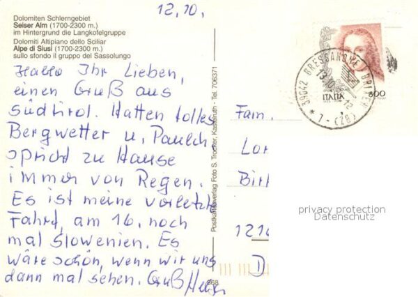 Seiser Alm Dolomiten Langkofelgruppe – Bild 2