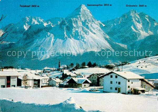 Lermoos Tirol Tajakopf Sonnenspitze Grünstein
