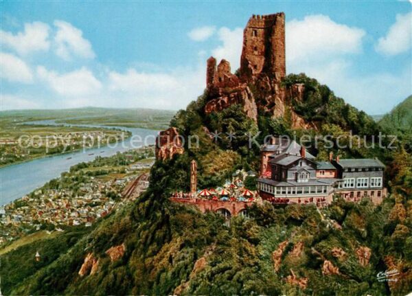 Koenigswinter Fliegeraufnahme Hotel auf dem Drachenfe