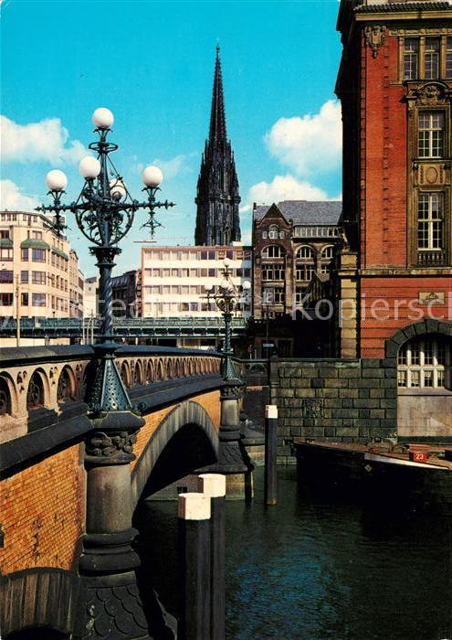 Hamburg Heiligengeistbrücke Nikolaikirche