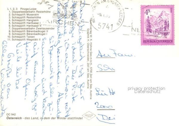 Mittersill Oberpinzgau Ortungskarte Hollersbach Mühlbach Bramb – Bild 2
