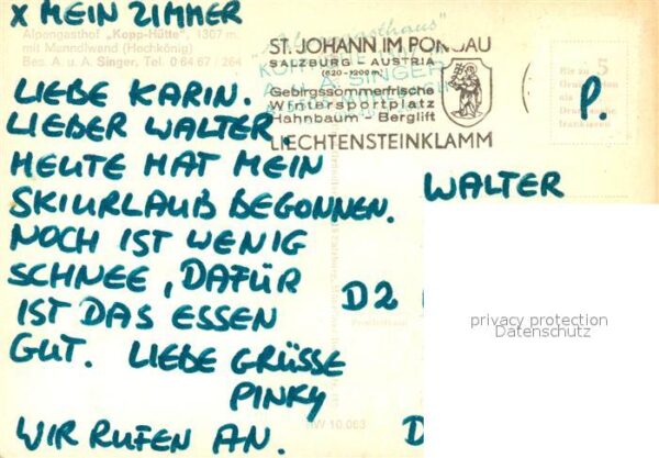 Muehlbach Hochkoenig Alpengasthof Kopp-Hütte Manndlwand – Bild 2