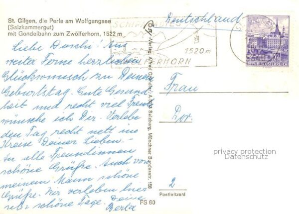 St Gilgen Salzkammergut Gondelbahn Zwölferhorn – Bild 2
