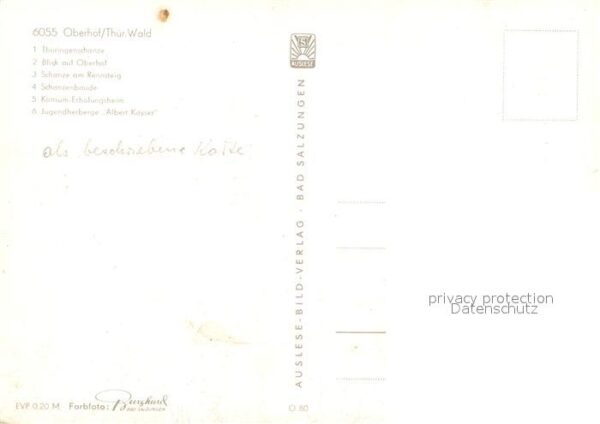 Oberhof Thueringen Thüringenschanze Erholungsheim Jugendhe – Bild 2