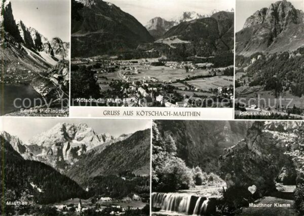 Koetschach-Mauthen Kaernten Plöckenhaus Klamm Eduard Pichlhütte