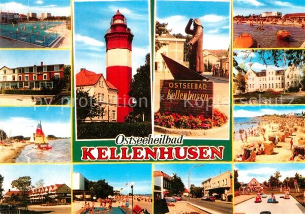 Kellenhusen Ostseebad Leuchtturm Strand Segelboot