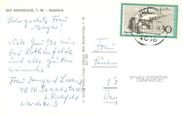 Bad Rothenfelde Badehaus Park Blumenbeet – Bild 2