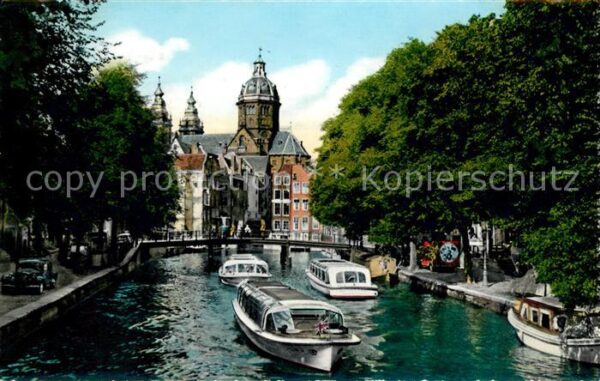 Oud Amsterdam OZ Voorburgwal Kanal Rundfahrtboot