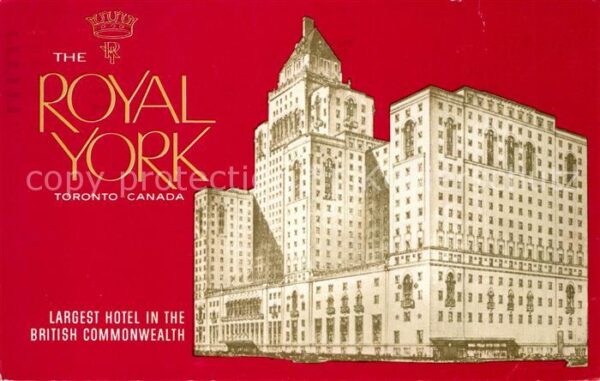 Toronto Canada Royal York Hotel Illustration