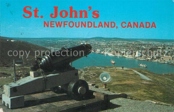 St Johns Newfoundland and Labrador View from Signal Hill Cannon