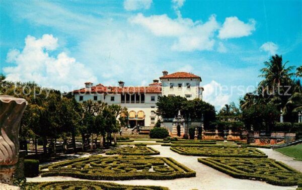 Miami Florida Fabulous Vizcaya Formal Gardens with th