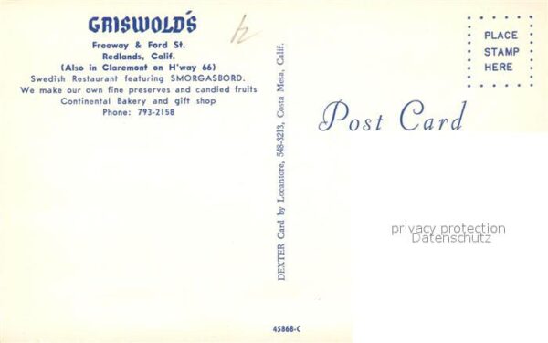 Redlands United States Griswolds Swedish Restaurant – Bild 2