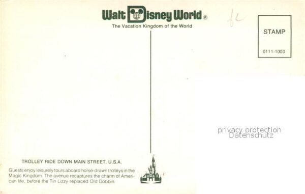 Walt Disney World Trolley Ride down Main Street horse dra – Bild 2