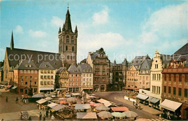 Treves Trier Grande Place du Marché Eglise Saint Gan