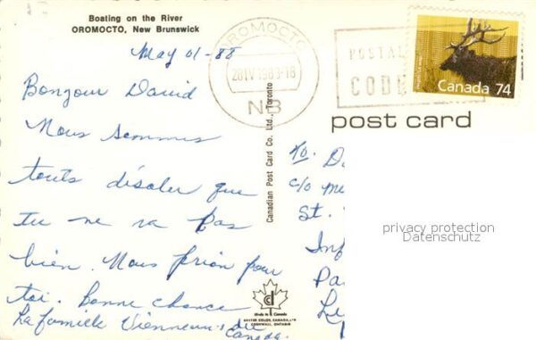 New Brunswick Nouveau Brunswick Boating on the River Oromocto – Bild 2