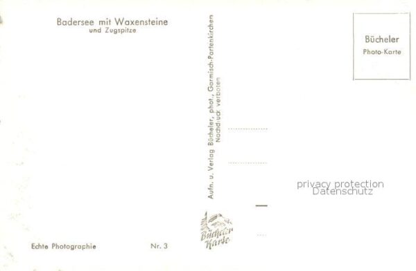 Badersee mit Waxensteine Zugspitze Wettersteinge – Bild 2