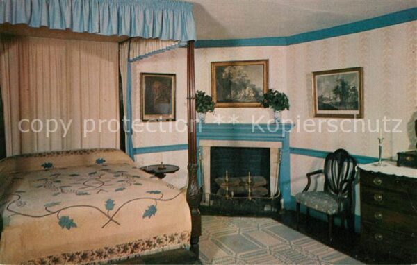 Mount Vernon Virginia Blue Bedroom Ehemaliger Landsitz von Pr