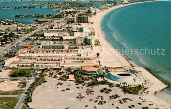 St Petersburg Florida Beach Shark World Gulf of Mexico aerial
