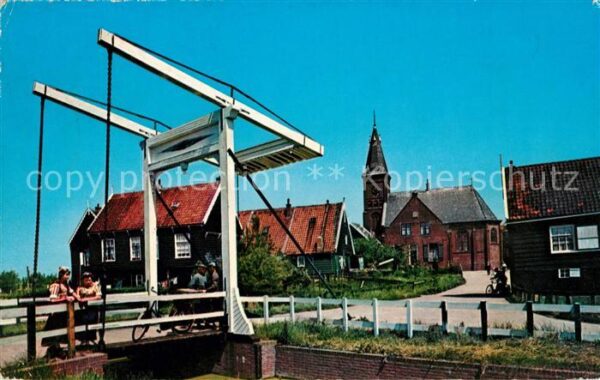 Marken Zugbrücke Kirche