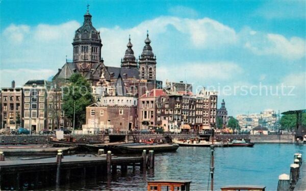 Amsterdam Niederlande Schreierstoren en Sint Nicolaaskerk Kir