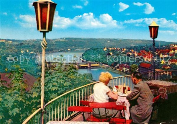 Essen Ruhr Restaurant Terrasse Blick auf Baldeneys