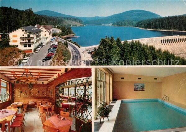 Schwarzenbachtalsperre Schwarzenbachhotel Restaurant Hallensch