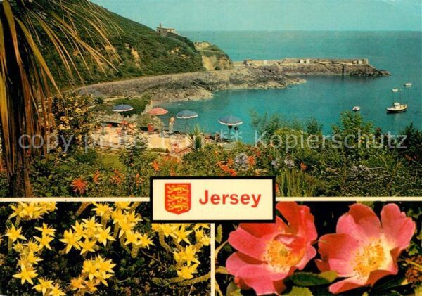 Jersey Island Panorama Küste Blütenpracht