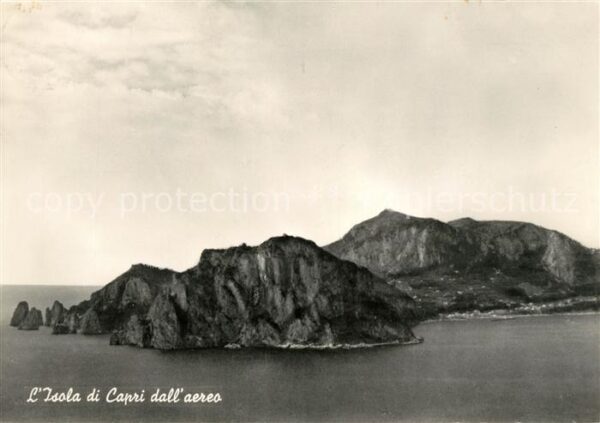 Capri Isola di Capri dall aereo