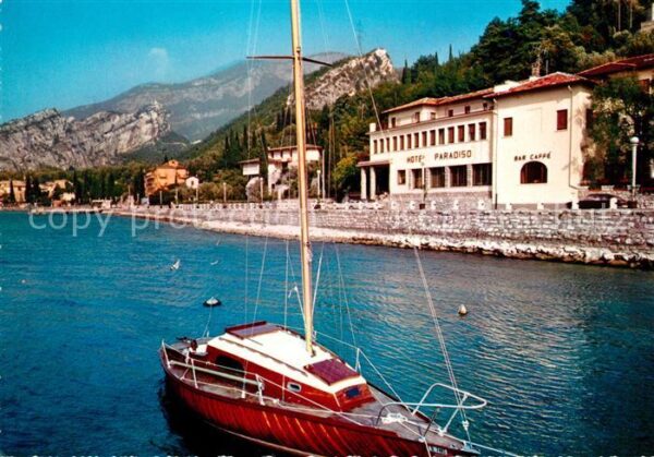 Torbole Lago di Garda Hotel Ristorante Paradiso Segelboot