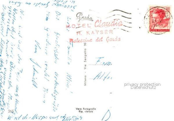 Torbole Lago di Garda Uferstrasse am Gardasee Hafen Alpen – Bild 2