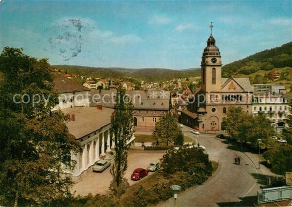 Bad Schwalbach Ortsansicht mit Rathaus