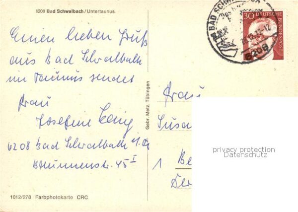 Bad Schwalbach Ortsansicht mit Rathaus – Bild 2
