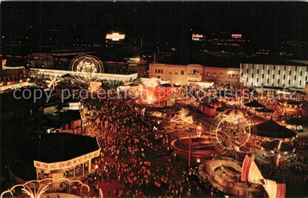 Toronto Canada Canadian National Exhibition at night