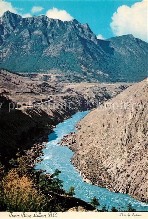 Lillooet Panoramic view of Fraser River and Moun