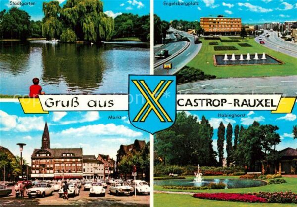 Castrop-Rauxel Stadtgarten Teich Engelsburgplatz Markt