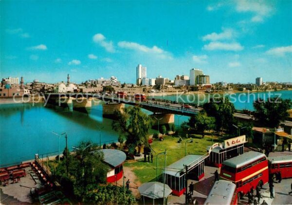 Baghdad Bagdad Stadtpanorama Brücke Hauptstadt des Kal