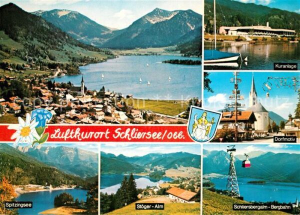 Schliersee Panorama Luftkurort Alpen Kuranlage Dor